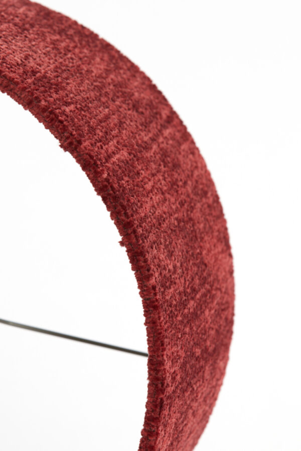 Rode fluwelen cilinderlampenkap Light & Living Ruby - Ø 30 cm - Image 9