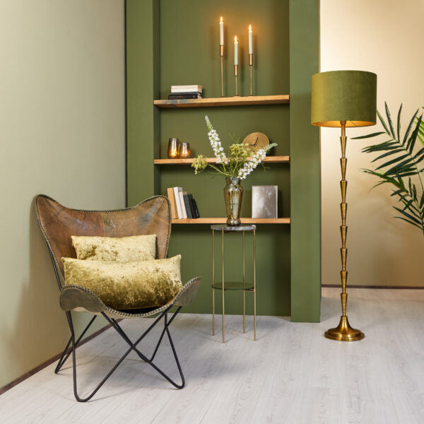 Hoge messing lampenstandaard Light & Living Butia - H 134,5 cm - Image 4