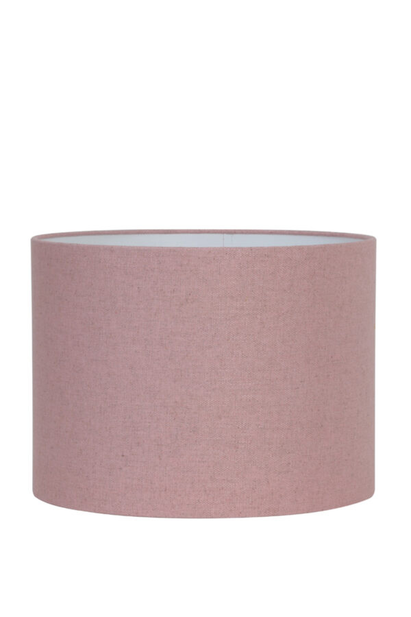Cilindervormige lampenkap in roze stof Light & Living Livigno - Ø 40 cm - Image 2