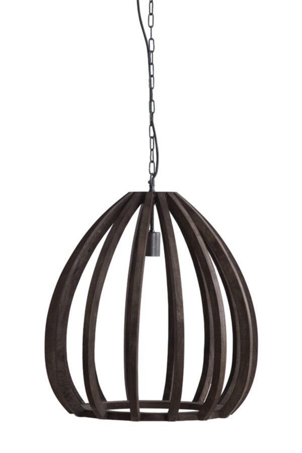 Open houten frame hanglamp Light & Living Barsia - Ø 50 cm - Image 2