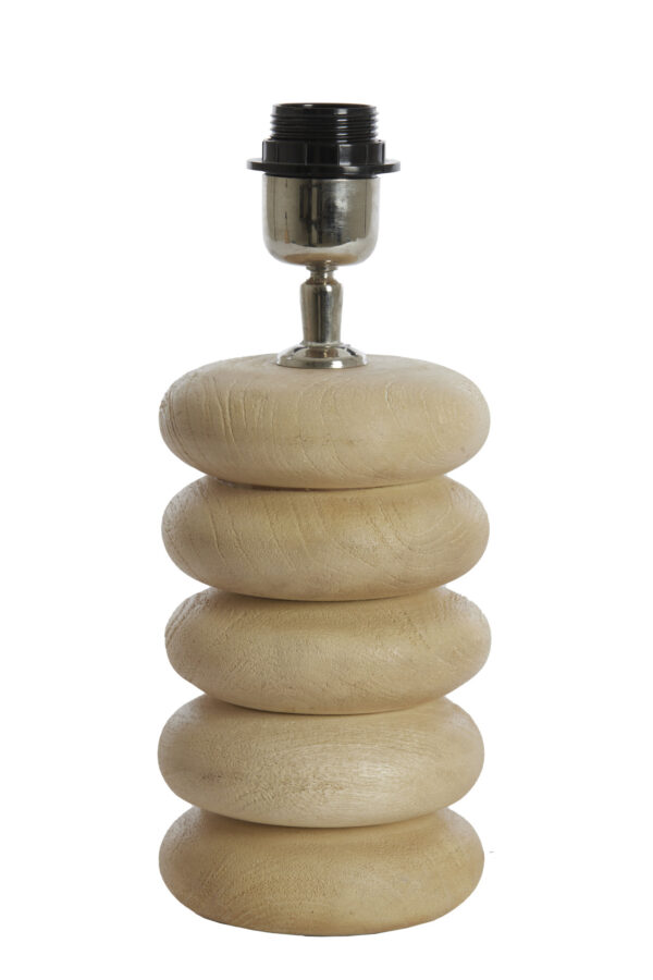 Houten lampvoet natuurlijk design Light & Living Budongo - H 21 cm - Image 2