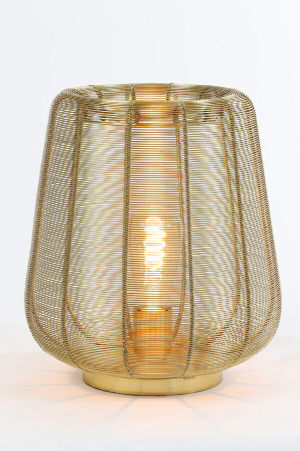 Geweven gouden draadlamp Light & Living Adeta - H 31,5 cm - Image 3