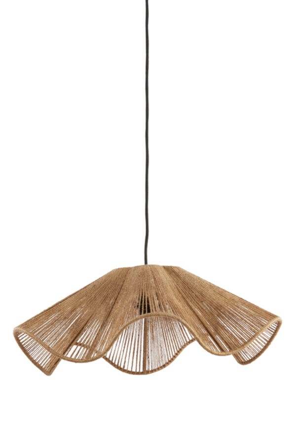 Natuurlijke golfvormige hanglamp Light & Living Fodara - Ø 48 cm - Image 3