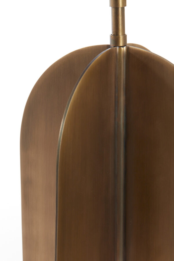 Metaalbruine tafellamp Light & Living Molago in modern design – H 29 cm - Image 5