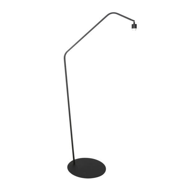 Booglamp geknikt zwart zilver velours kap Anne Lighting ZigZag - Image 6