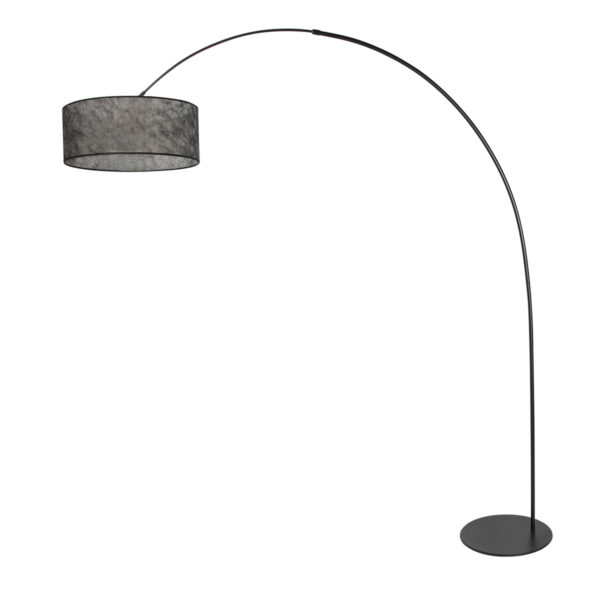 Minimalistische zwarte booglamp met kap Anne Lighting Curve - Image 2