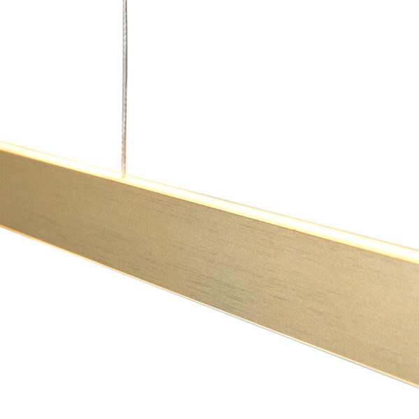 Goudkleurige design eettafellamp met up- & downlight Mexlite BrightLine - Image 3
