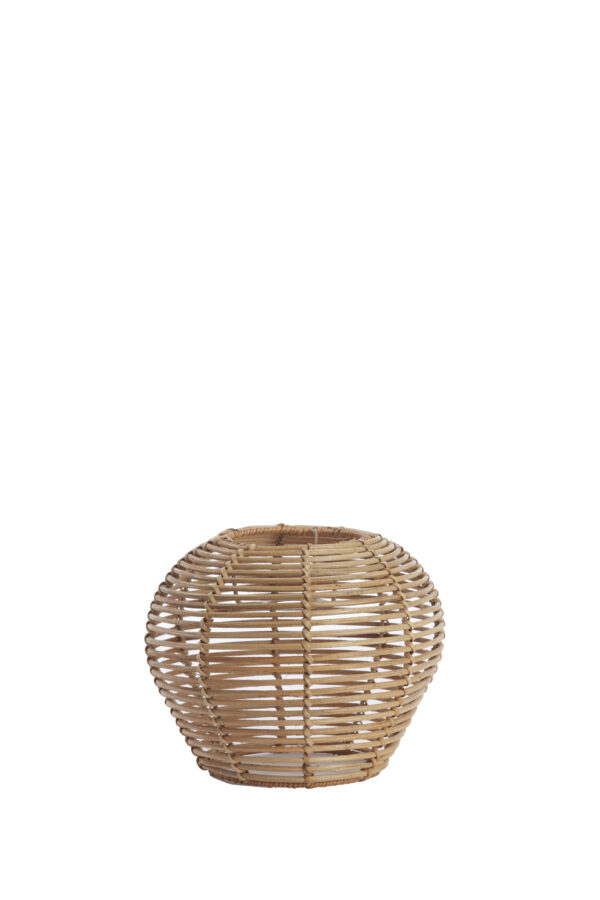 Rotan lampenkap naturel rond Light & Living Latvia - Ø 23 cm - Image 2