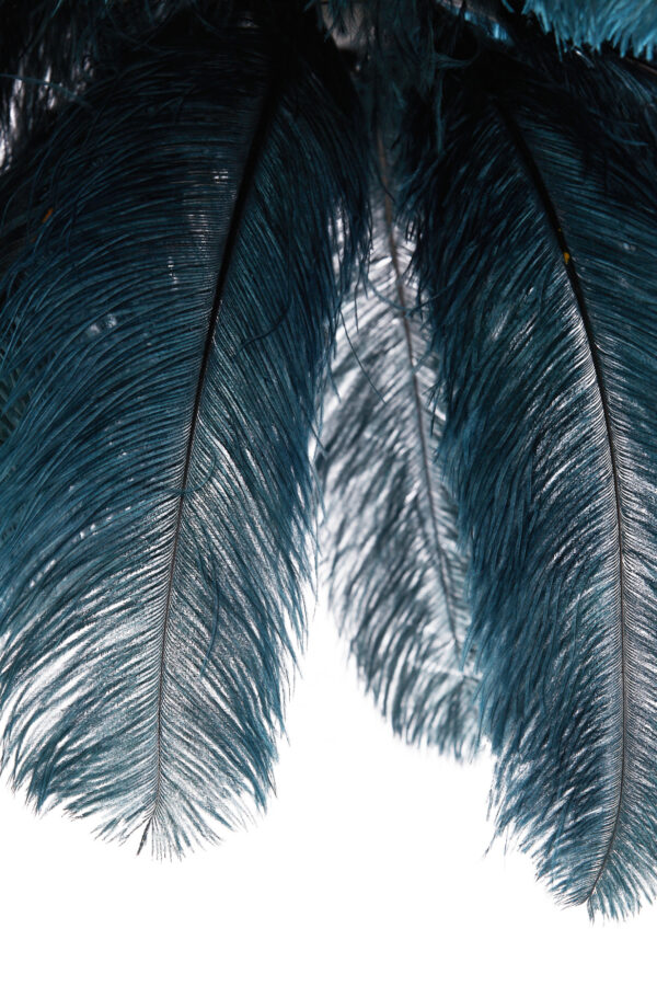 Donkerblauwe hanglamp met pluimen Light & Living Feather - B 80 cm - Image 5
