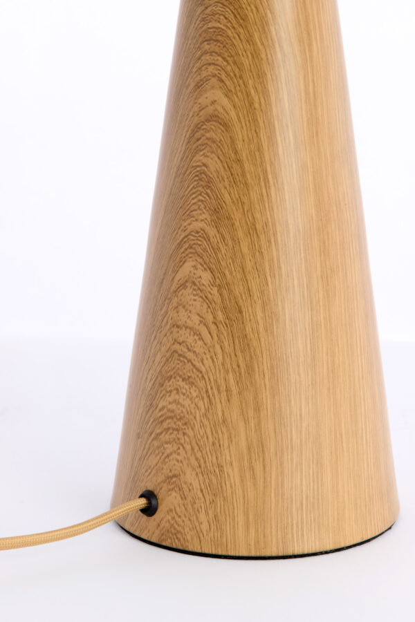Houten tafel-armatuur kegelvormig Light & Living Dinan - H 33,5 cm - Image 4
