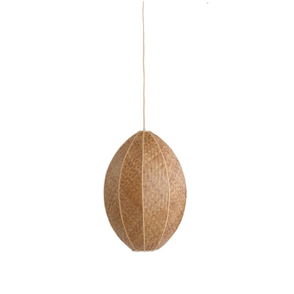 Ovale rotan hanglamp met open structuur Light & Living Milatos - Ø 28,5 cm