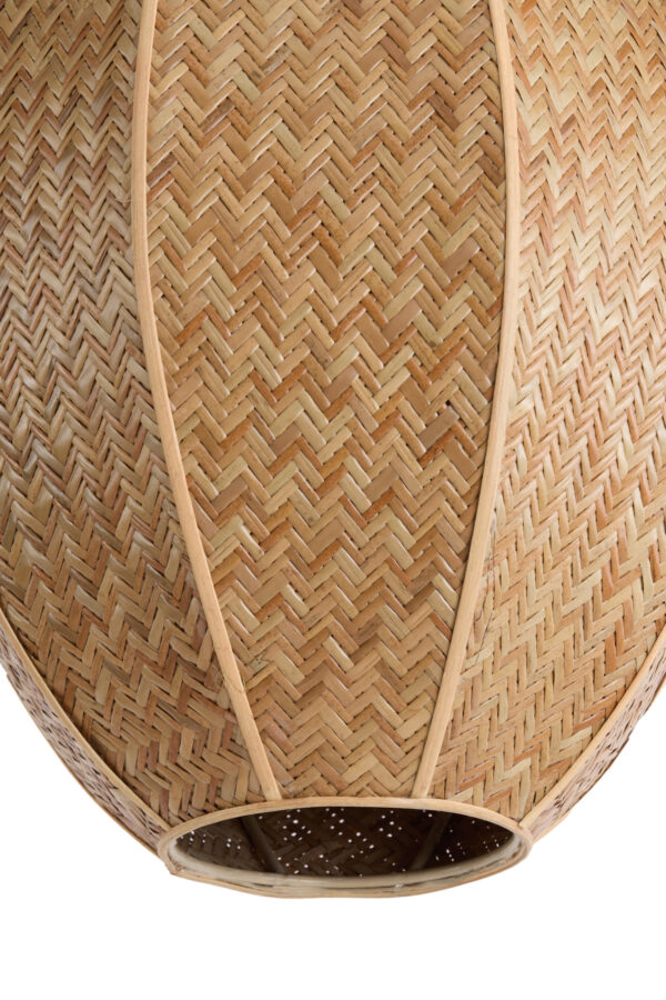 Eivormige rotan hanglamp naturel Light & Living Milatos - Ø 38 cm - Image 4