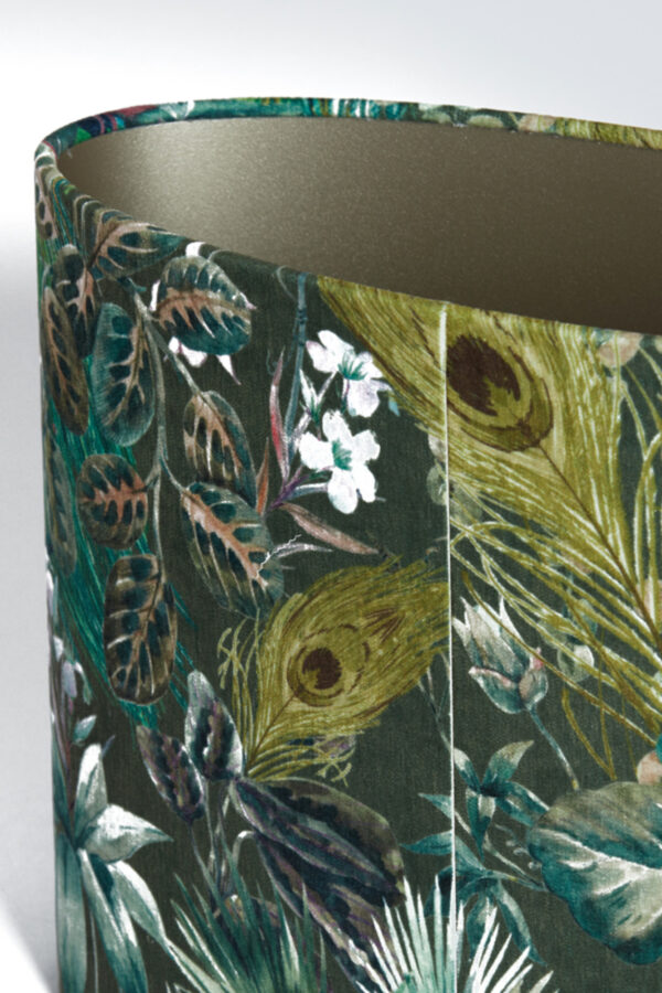 Groene lampenkap met bladeren decoratie Light & Living Xenia Flora - H 25 cm - Image 6