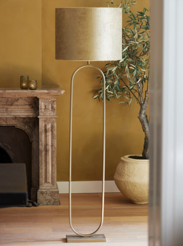 Groene cilindrische lampenkap velvet Light & Living Gemstone - Ø 50 cm - Image 4