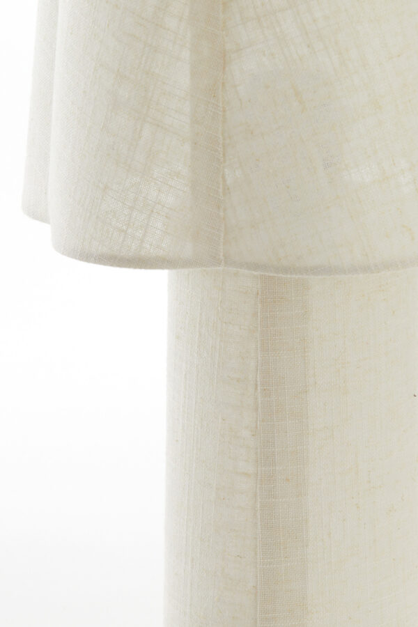 Stoffen tafellamp naturel Light & Living Musaby - H 50 cm - Image 4
