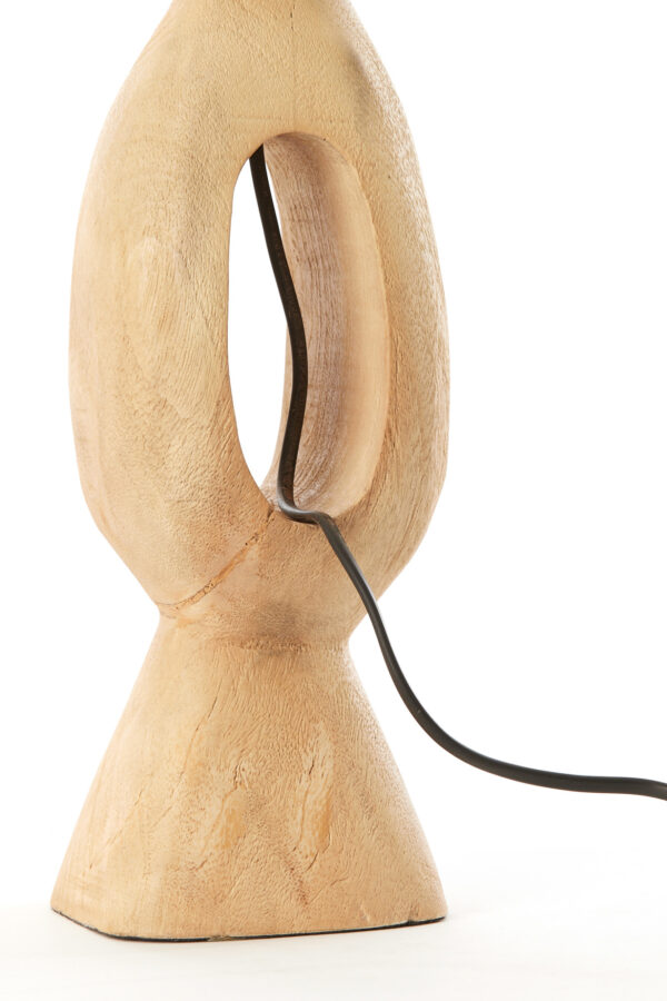 Houten lampenvoet sculptuur Light & Living Django - H 45 cm - Image 6