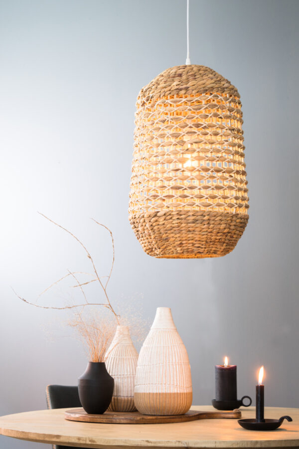 Rotan hanglamp in natuurlijke stijl Light & Living Tripoli - Ø 37,5 cm - Image 4