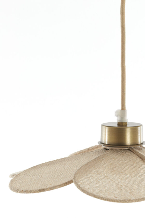Bloemvormige hanglamp in naturel tint Light & Living Fyano - Ø 30,5 cm - Image 5