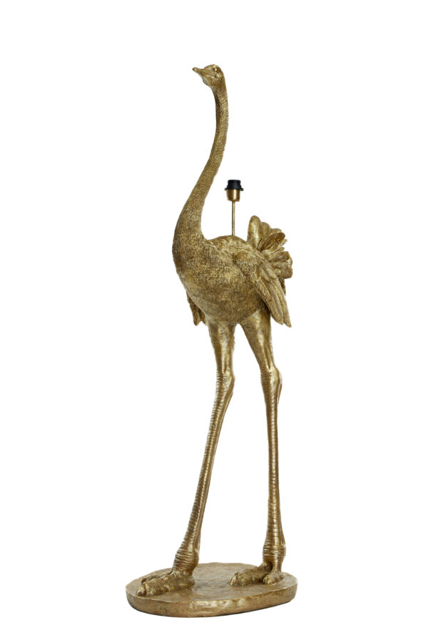 Gouden struisvogel lampvoet Light & Living Ostrich - H 146,5 cm - Image 3