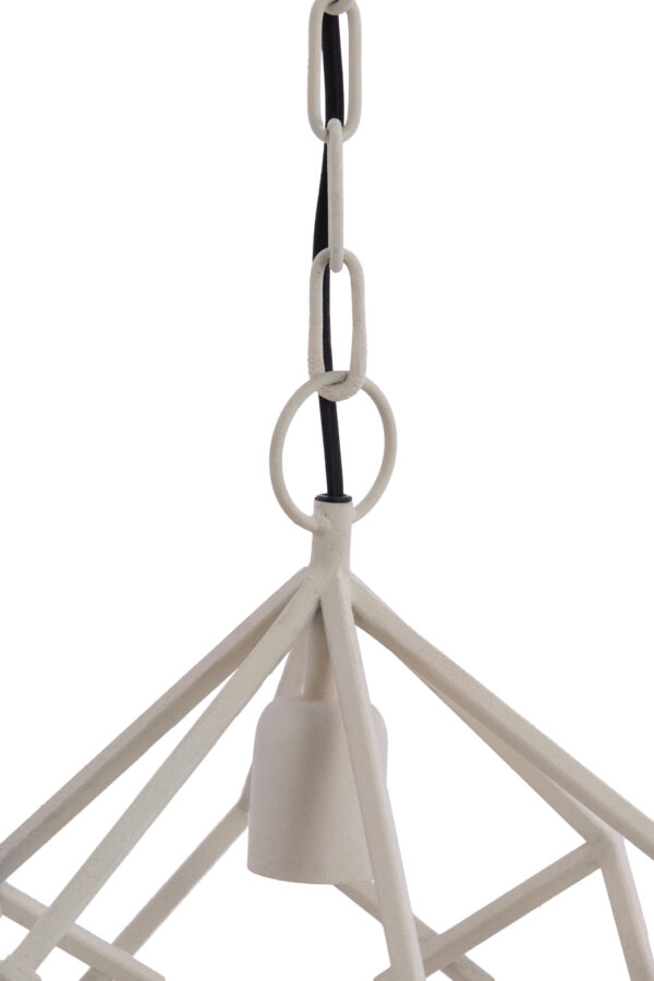 Witte geometrische hanglamp modern Light & Living Drizella - Ø 26 cm - Image 5