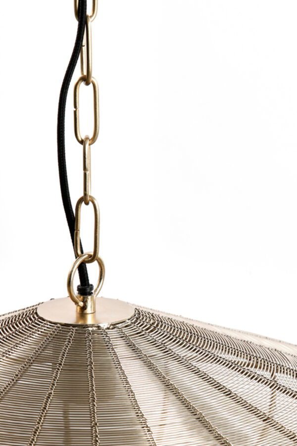 Gouden hanglamp met draadstructuur Light & Living Bahoto - Ø 40 cm - Image 3