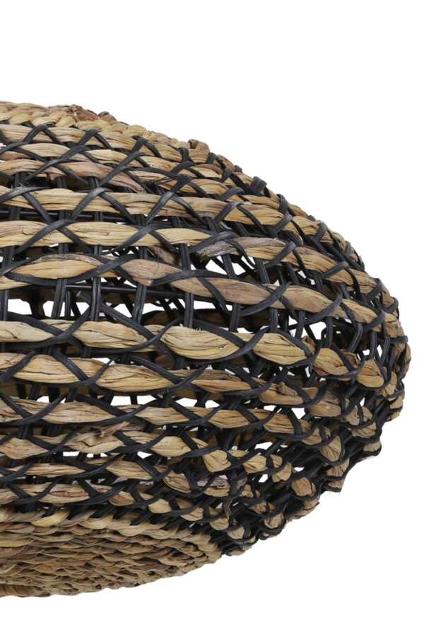 Zwart gevlochten rieten hanglamp Light & Living Tripoli - Ø 60 cm - Image 3