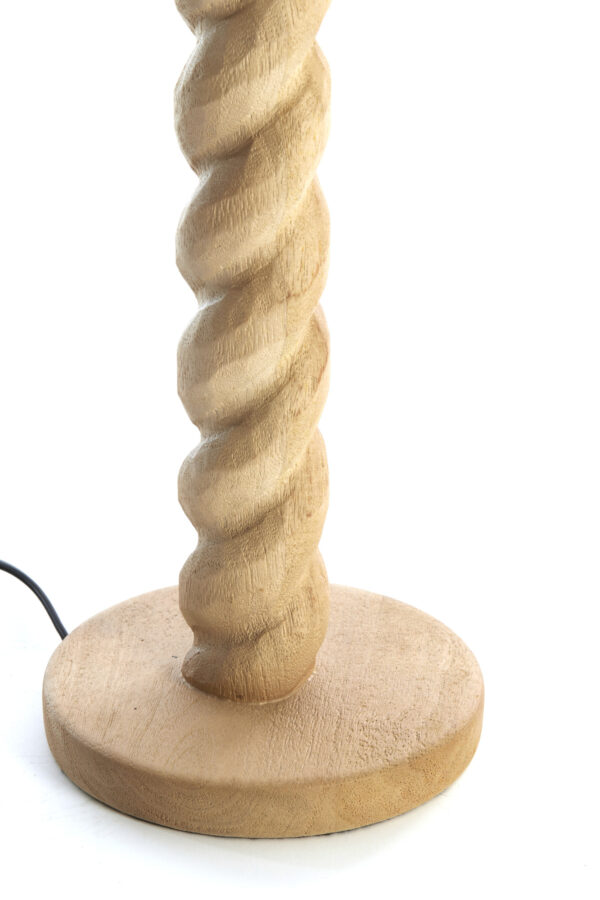 Houten lampvoet gedraaid Light & Living Nanno - H 45 cm - Image 6