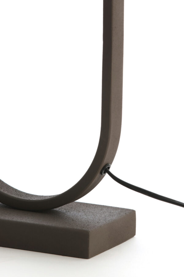 Ovale zwarte lampenvoet Light & Living Jamiri - H 45 cm - Image 4