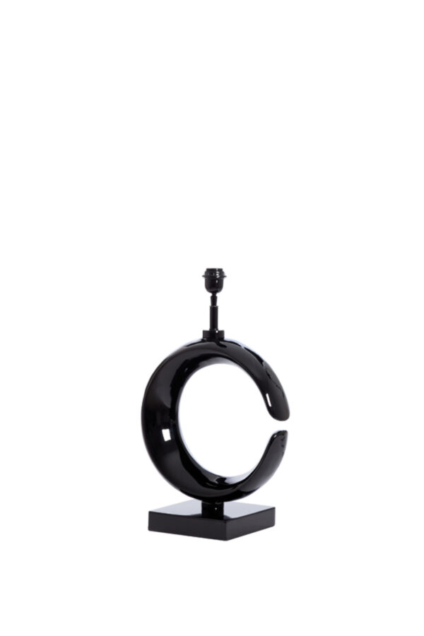 Zwarte lampenvoet halvemaanvormig Light & Living Maan - H 60 cm - Image 3