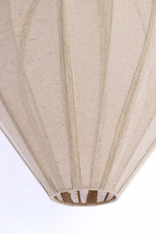 Zandkleurige linnen hanglamp Light & Living Pasto - Ø 47 cm - Image 5
