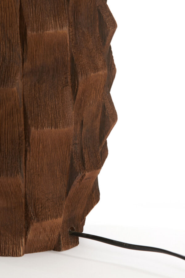 Houten lampvoet geometrisch design Light & Living Takabe - Image 3