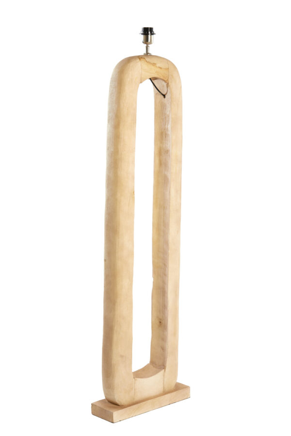 Ovale houten lampvoet in naturel kleur Light & Living Kelafo - H 125 cm - Image 3