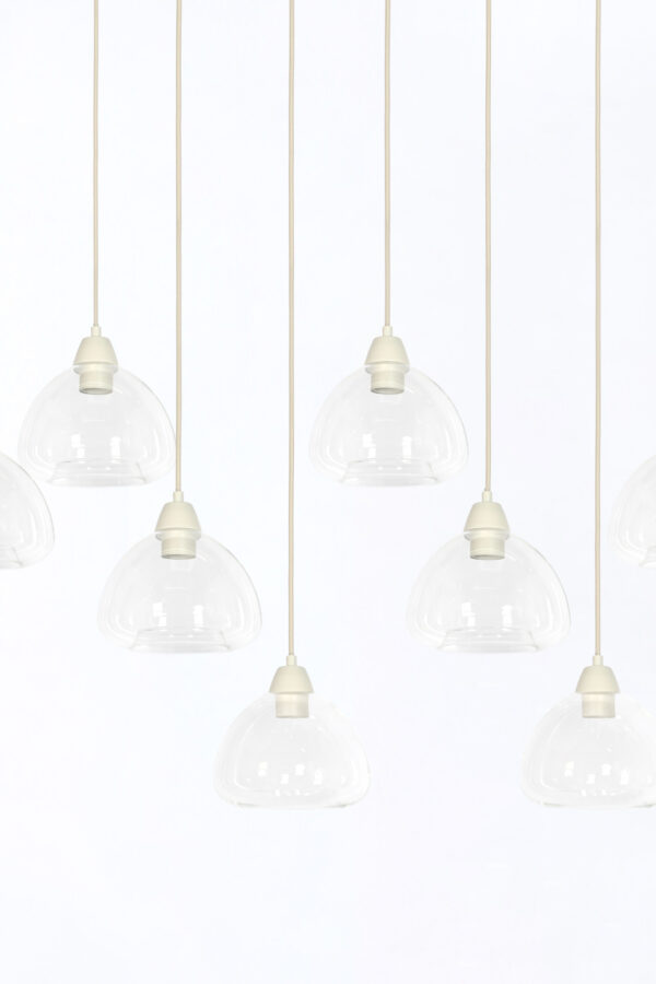 Set transparante glazen hanglampen Light & Living Bisho - B 120 cm - Image 3