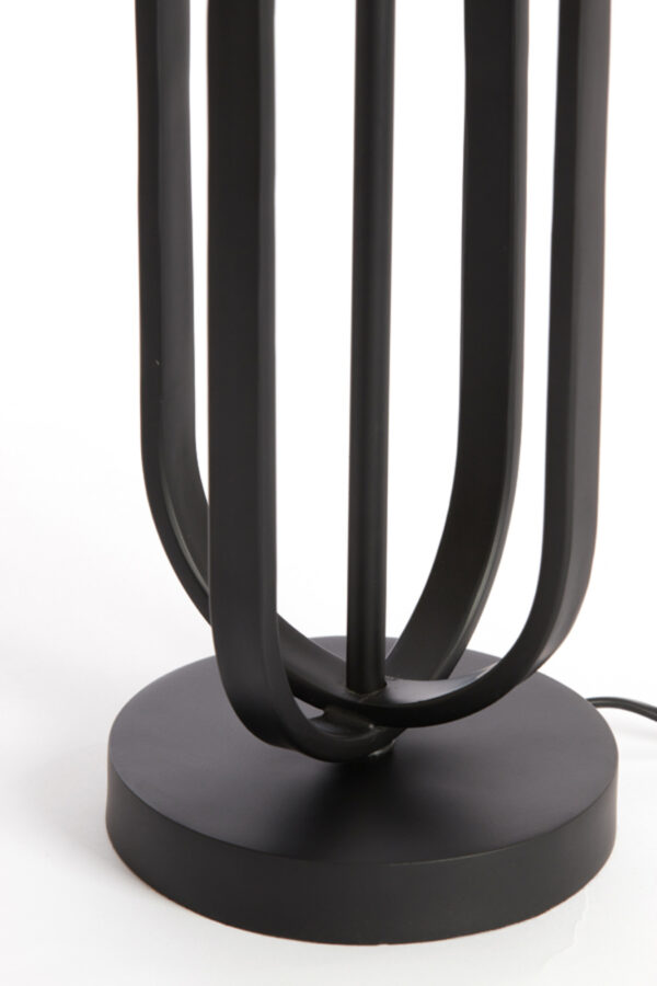 Zwarte metalen lampenvoet Light & Living Aster - H 55 cm - Image 4