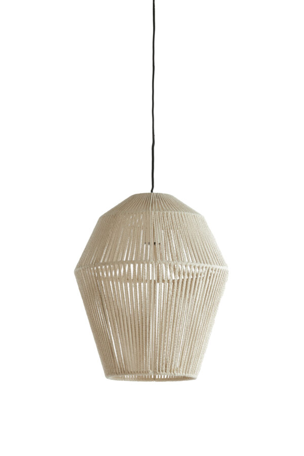 Natuurlijke hanglamp met geweven kap Light & Living Deya - Ø 38 cm - Image 2