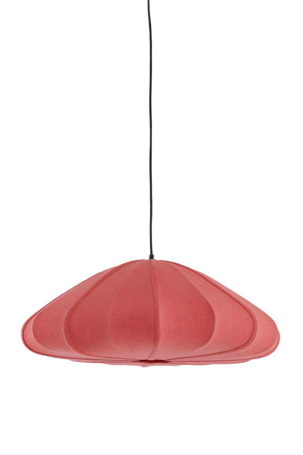 Rode stoffen hanglamp met warme uitstraling Light & Living Cesano - Ø 64 cm - Image 2