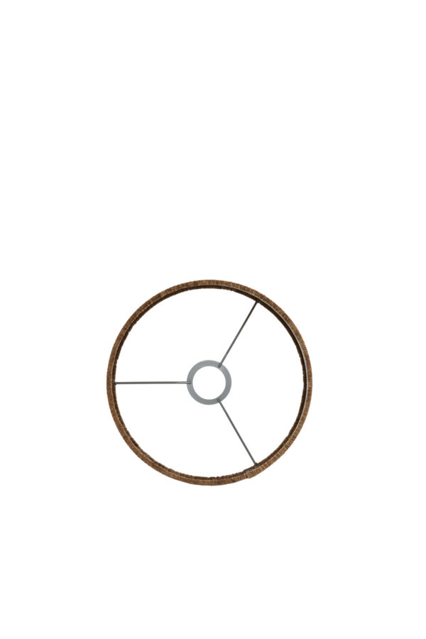 Gouden ribstof lampenkap Light & Living Flair - Ø 25 cm - Image 6