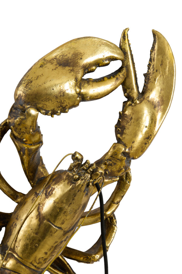 Gouden kreeft lampenkapontwerp Light & Living Lobster - H 50,5 cm - Image 4
