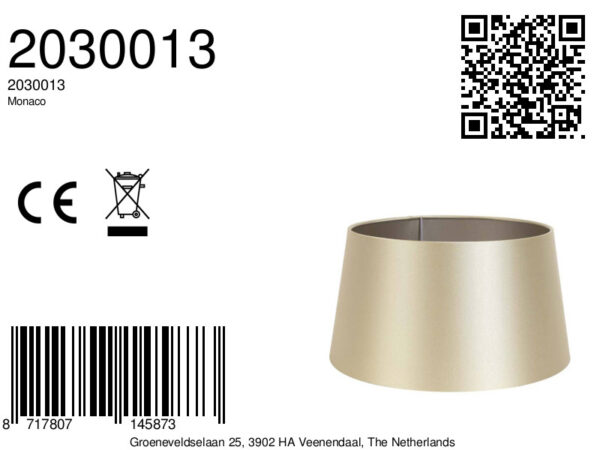 Lampenkap goudkleurig kegelvormig Light & Living Monaco - Ø 25 cm - Image 4