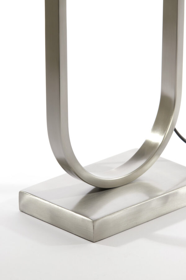 Zilverkleurige lampenvoet ovaal Light & Living Jamiri - H 55 cm - Image 5