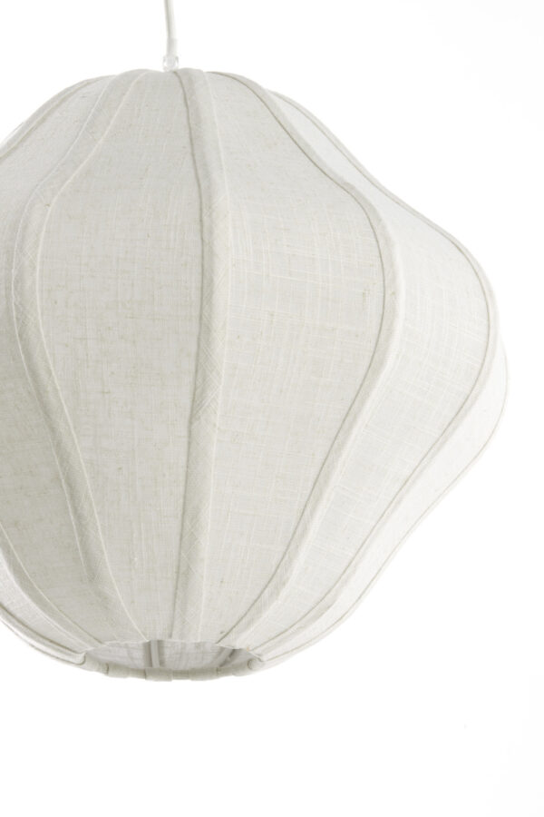 Beige ovale stoffen hanglamp Light & Living Sukau - Ø 38,5 cm - Image 4