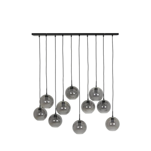 Geometrische glazen hanglamp met lengte Light & Living Subar - B 124 cm