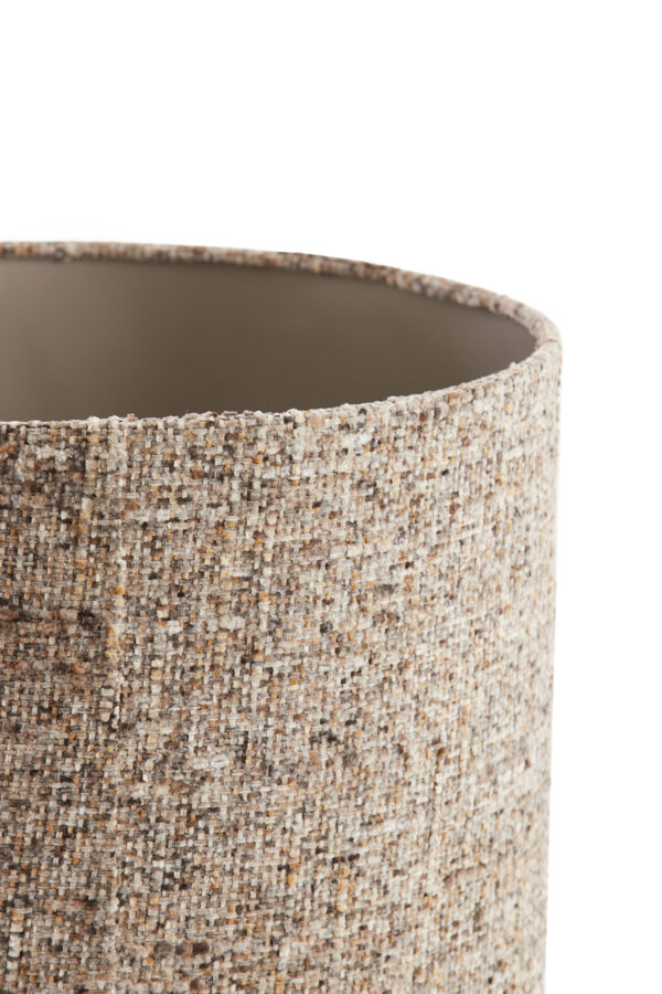 Cilindervormige beige stoffen lampenkap Light & Living Osire - Ø 40 cm - Image 5