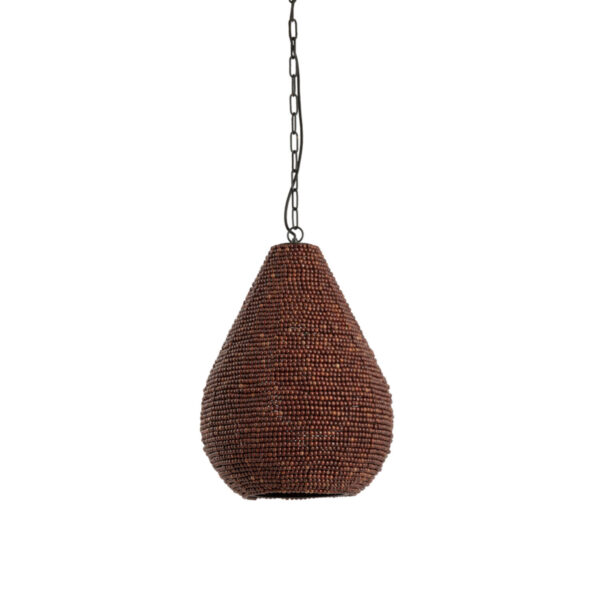 Bruine kralen hanglamp Light & Living Kabinda - Ø 31 cm