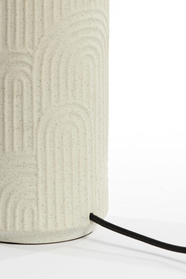 Lampvoet van keramiek met reliëf Light & Living Diego - H 43,5 cm - Image 6