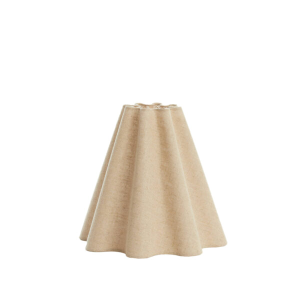 Beige kleurige stoffen lampenkap Light & Living Bezaha - Ø 15 cm