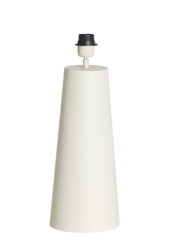 Witte conische tafellamp Light & Living Yelos – H 43 cm - Image 2