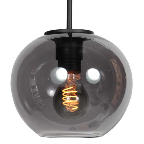 Kleine hanglamp rookglazen bollamp Mexlite HaloSwap - Ø 20 cm - Image 4