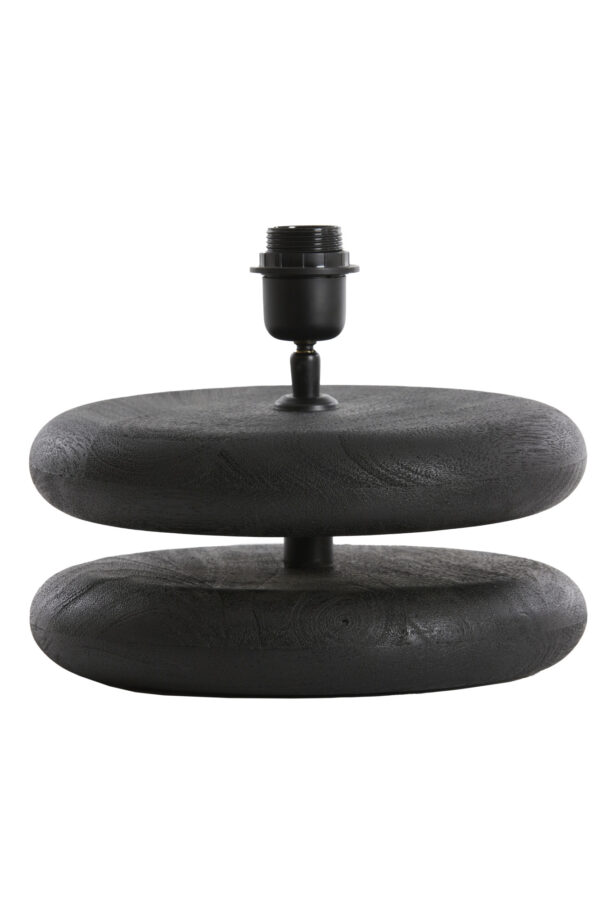 Zwarte stenen tafellampvoet Light & Living Eboli - H 9 cm - Image 2