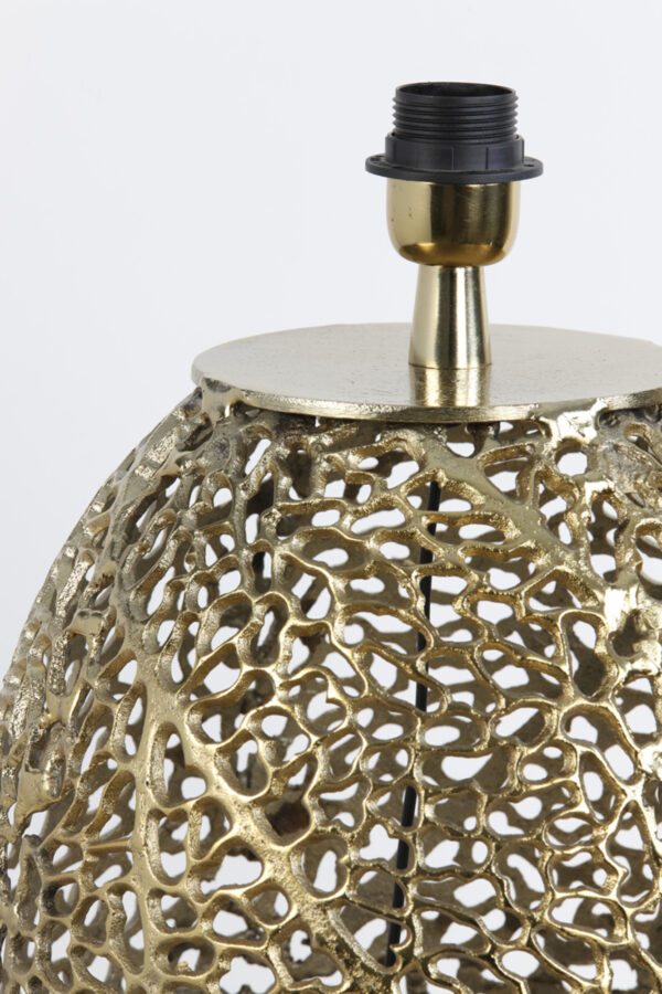 Gouden opengewerkte tafellamp Light & Living Sinula – H 55 cm - Image 3